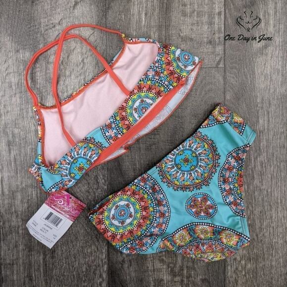 Kanu Surf Alania Flounce Bikini Swimsuit Size 14 - Picture 4 of 4